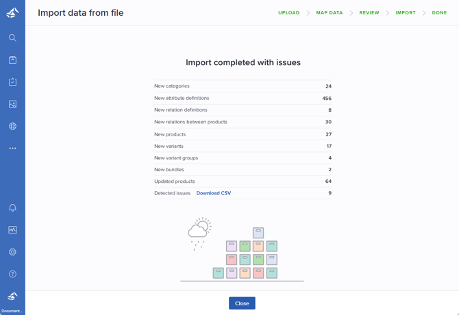 Import_Import-Summary_Import-With-Issue_Incompleted